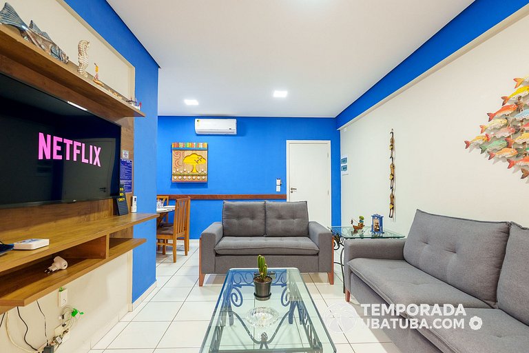 4BM - Ap garden ha 100m da Praia grande, Ubatuba