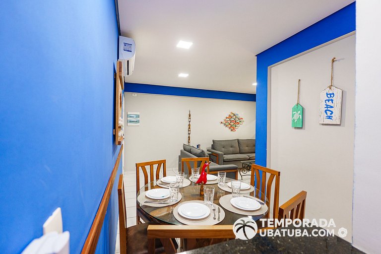 4BM - Ap garden ha 100m da Praia grande, Ubatuba