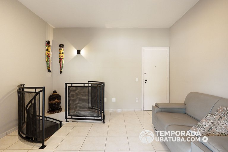 46DC - Cob Duplex fte mar 12 pessoas Praia grande