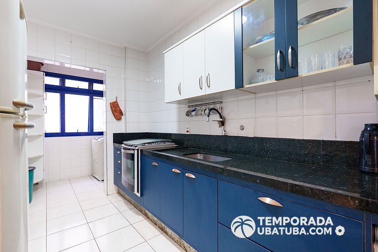 46DC - Cob Duplex fte mar 12 pessoas Praia grande