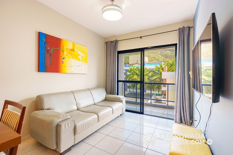 46DC - Cob Duplex fte mar 12 pessoas Praia grande