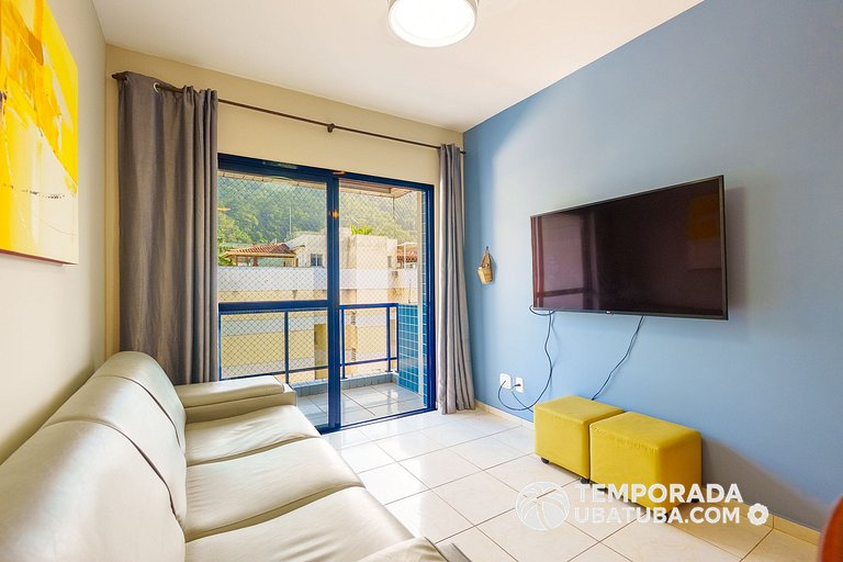 46DC - Cob Duplex fte mar 12 pessoas Praia grande