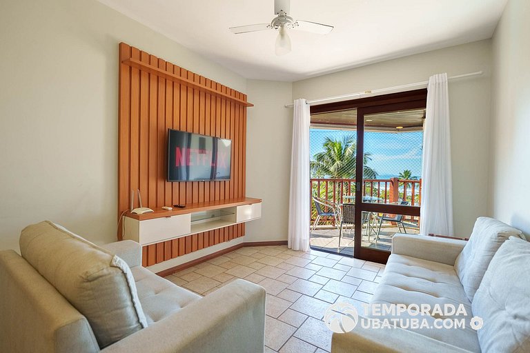 403J - 2 dorm fte mar Grand Bali - Praia Grande
