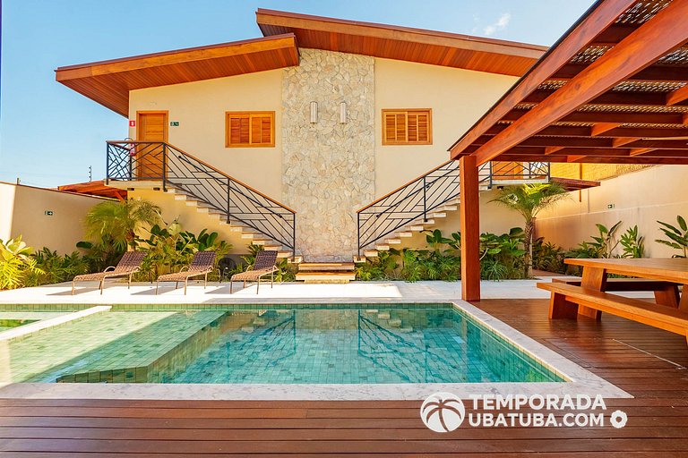 CasaPREMIUM - 8 Qtos piscina aquecida Praia Grande