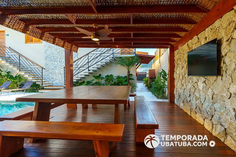 CasaPREMIUM - 8 Qtos piscina aquecida Praia Grande