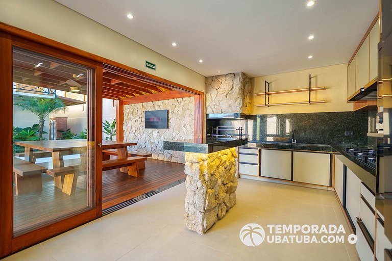 CasaPREMIUM - 8 Qtos piscina aquecida Praia Grande