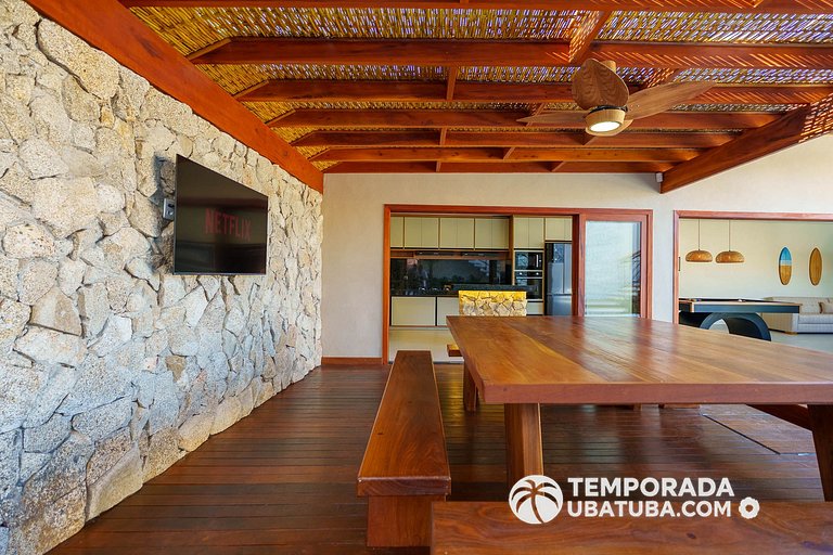 CasaPREMIUM - 8 Qtos piscina aquecida Praia Grande