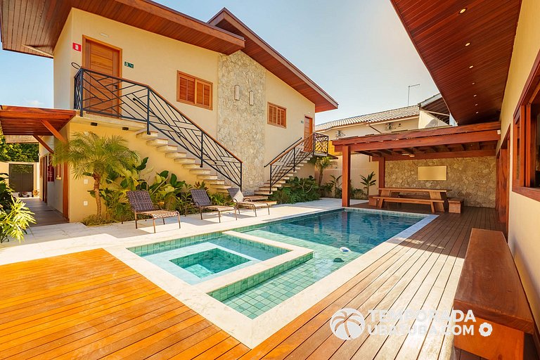 CasaPREMIUM - 8 Qtos piscina aquecida Praia Grande
