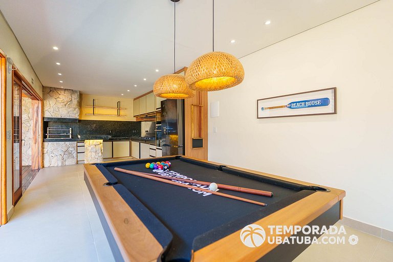 CasaPREMIUM - 8 Qtos piscina aquecida Praia Grande