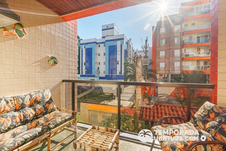 11E – Apto 2 dormitorios c/ ar condicionado e piscina semi o