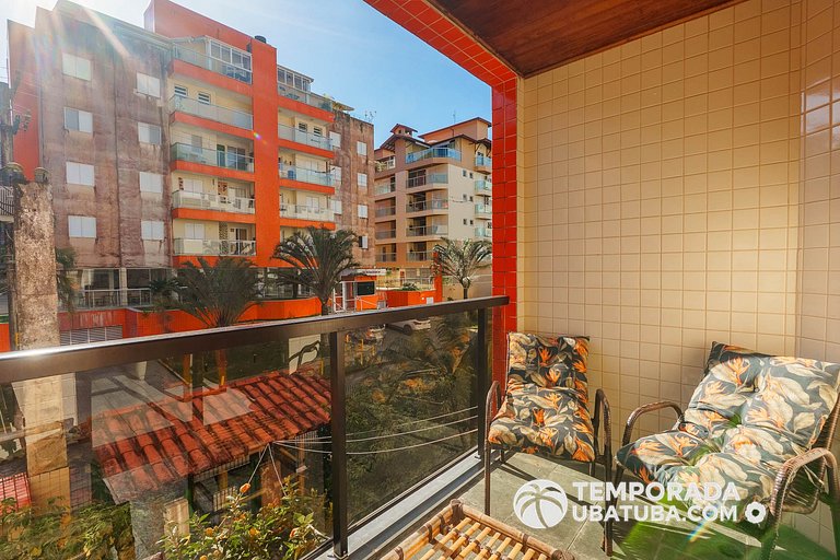 11E – Apto 2 dormitorios c/ ar condicionado e piscina semi o