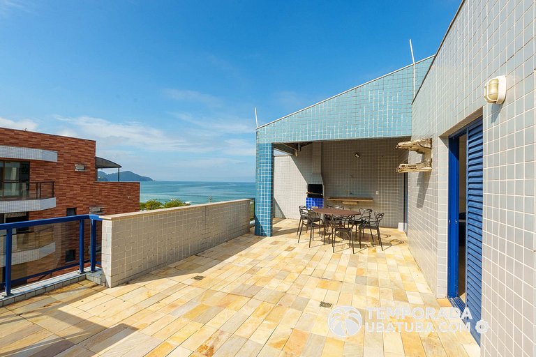 41DC - Cob duplex vista mar 12 pessoas Praia grand