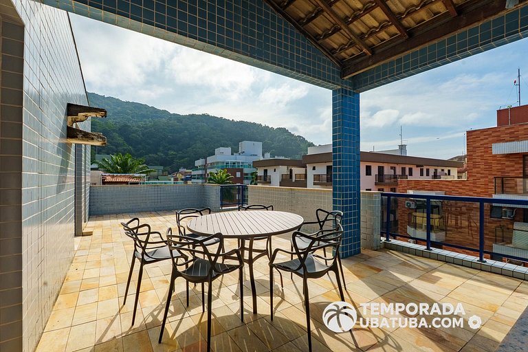 41DC - Cob duplex vista mar 12 pessoas Praia grand