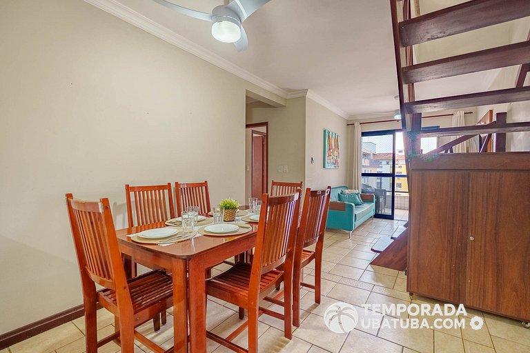 46M - Cob Duplex 5 dorm vista mar na Praia Grand