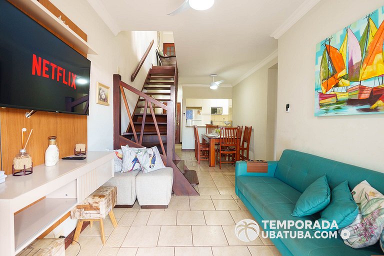 46M - Cob Duplex 5 dorm vista mar na Praia Grand