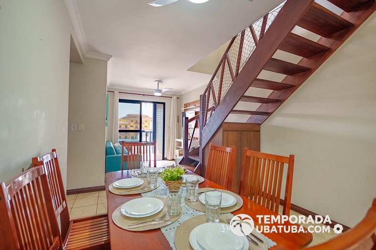 46M - Cob Duplex 5 dorm vista mar na Praia Grand
