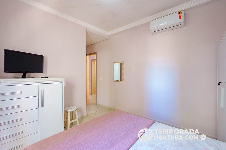 205P - Ap na Quadra da Praia Grande 3 dorm 2 vagas