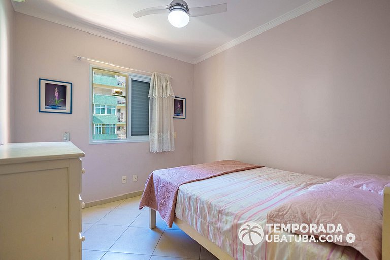 205P - Ap na Quadra da Praia Grande 3 dorm 2 vagas