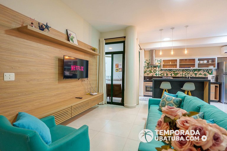 DNA111 - Apto 2 suites frente mar – Reserva DNA, Ubatuba - P