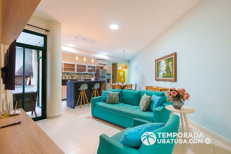 DNA111 - Apto 2 suites frente mar – Reserva DNA, Ubatuba - P