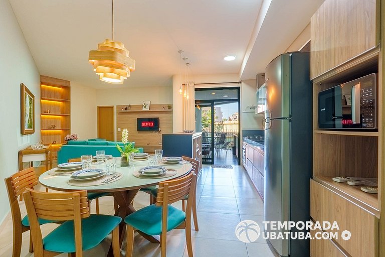 DNA111 - Apto 2 suites frente mar – Reserva DNA, Ubatuba - P