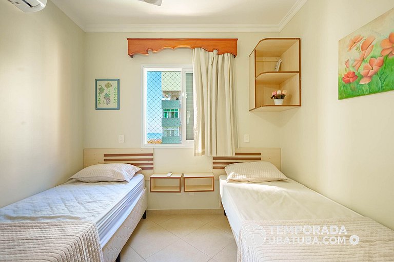 305P – Ap 3 dorms ate 10 pessoas ha 100m da Praia