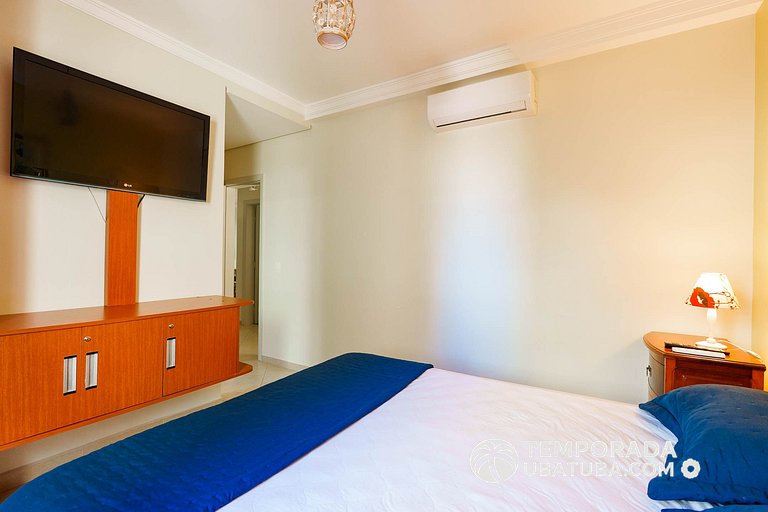 305P – Ap 3 dorms ate 10 pessoas ha 100m da Praia