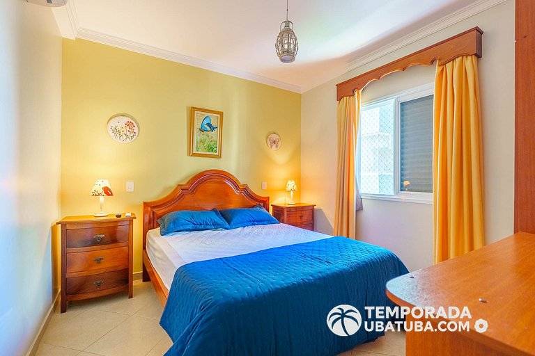 305P – Ap 3 dorms ate 10 pessoas ha 100m da Praia