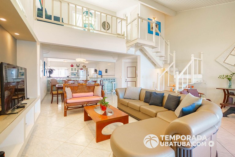 405DM – Cobertura triplex fte mar - Praia Grande