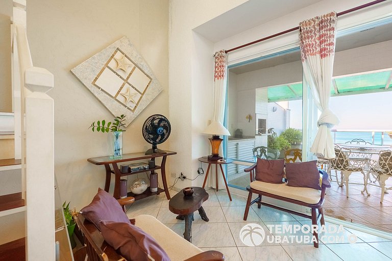 405DM – Cobertura triplex fte mar - Praia Grande
