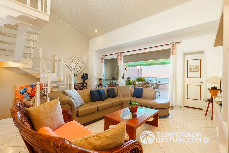 405DM – Cobertura triplex fte mar - Praia Grande
