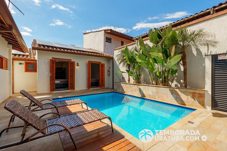 C1 - Bela casa c piscina 9 suites - Praia Grande