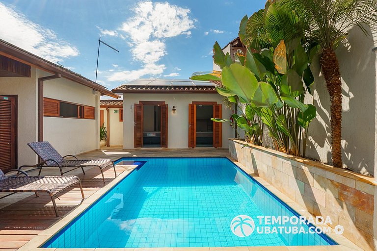 C1 - Bela casa c piscina 9 suites - Praia Grande