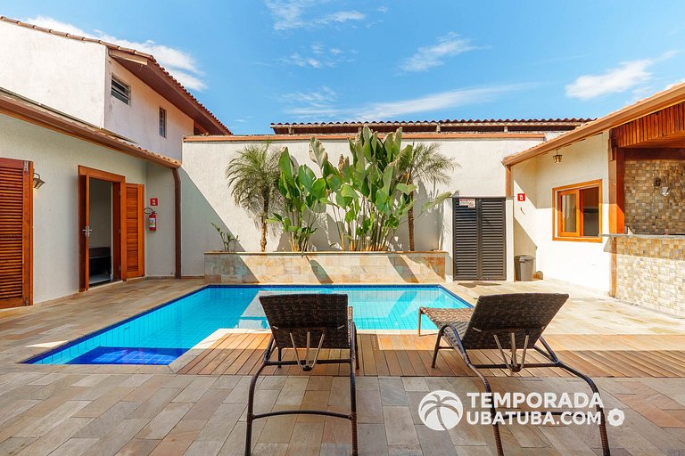 C1 - Bela casa c piscina 9 suites - Praia Grande