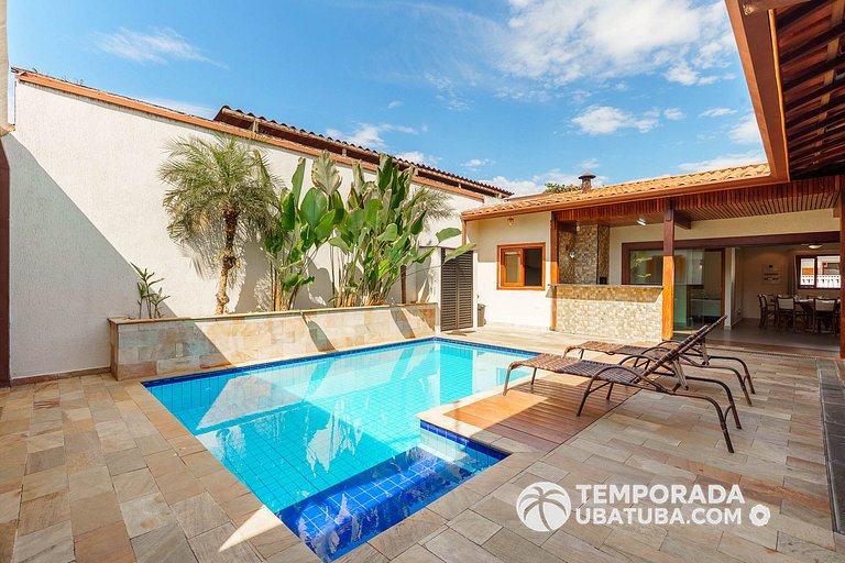 C1 - Bela casa c piscina 9 suites - Praia Grande