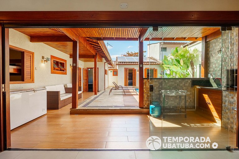 C1 - Bela casa c piscina 9 suites - Praia Grande