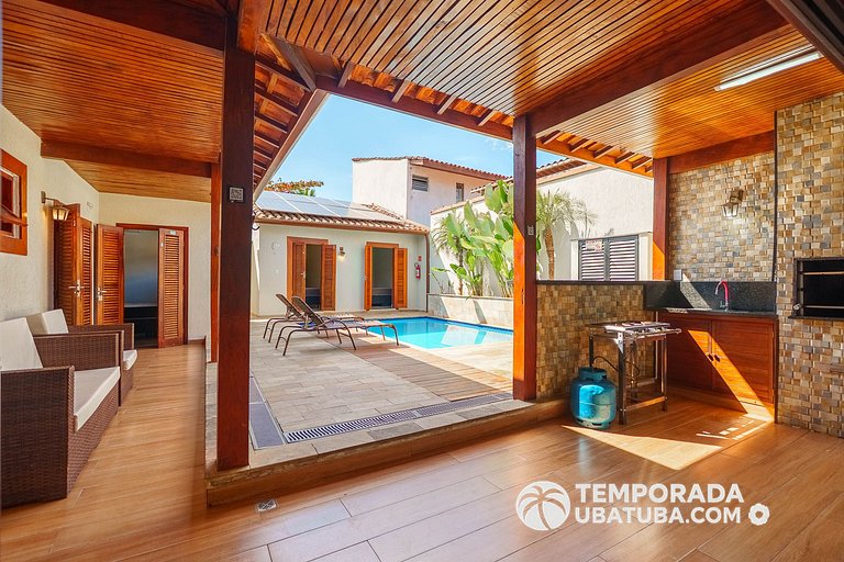 C1 - Bela casa c piscina 9 suites - Praia Grande