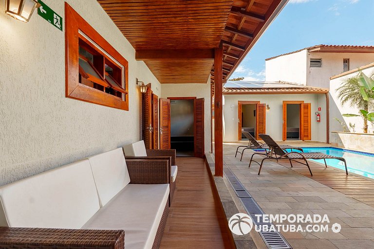 C1 - Bela casa c piscina 9 suites - Praia Grande
