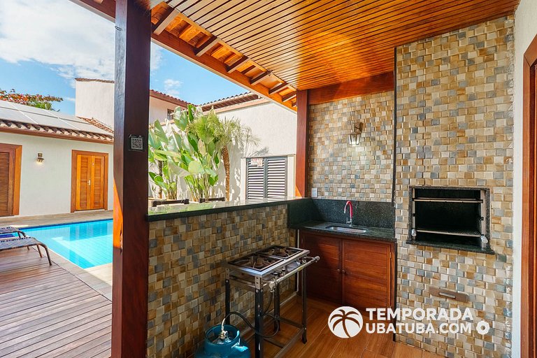C1 - Bela casa c piscina 9 suites - Praia Grande
