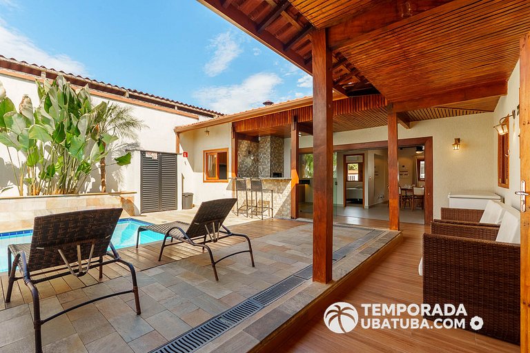 C1 - Bela casa c piscina 9 suites - Praia Grande