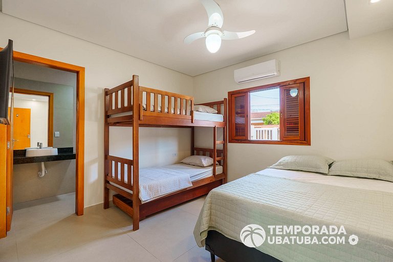 C1 - Bela casa c piscina 9 suites - Praia Grande