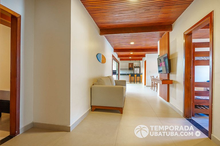 C1 - Bela casa c piscina 9 suites - Praia Grande