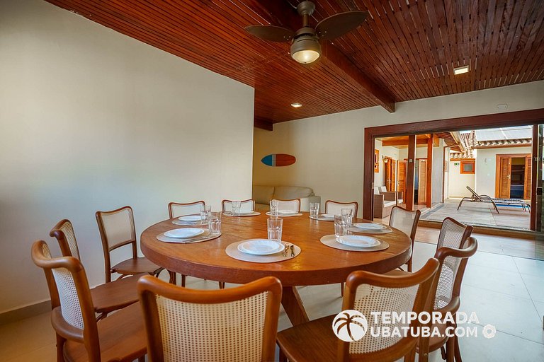 C1 - Bela casa c piscina 9 suites - Praia Grande