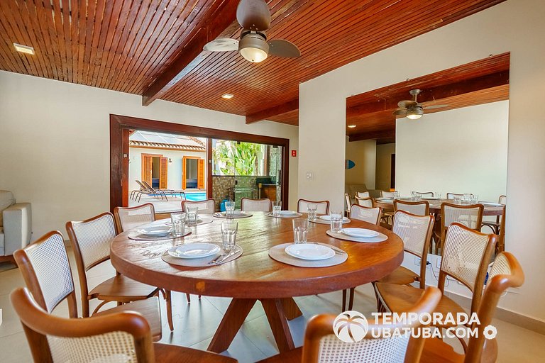 C1 - Bela casa c piscina 9 suites - Praia Grande