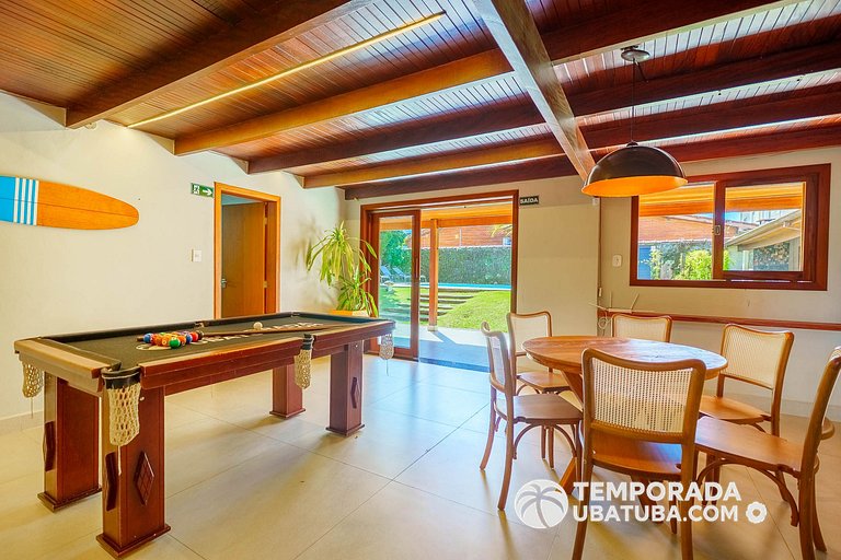 C10 - Casa de cinema 8 dorms 150m da Praia Grande