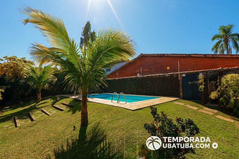 C10 - Casa de cinema 8 dorms 150m da Praia Grande