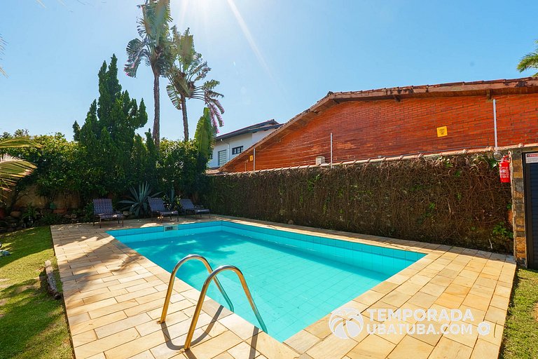 C10 - Casa de cinema 8 dorms 150m da Praia Grande