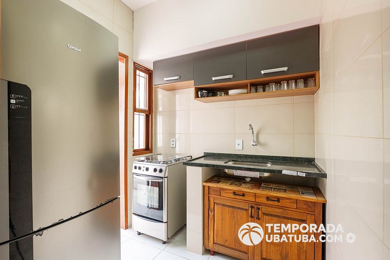 Apto com quintal - Pet Friendly - Frente mar