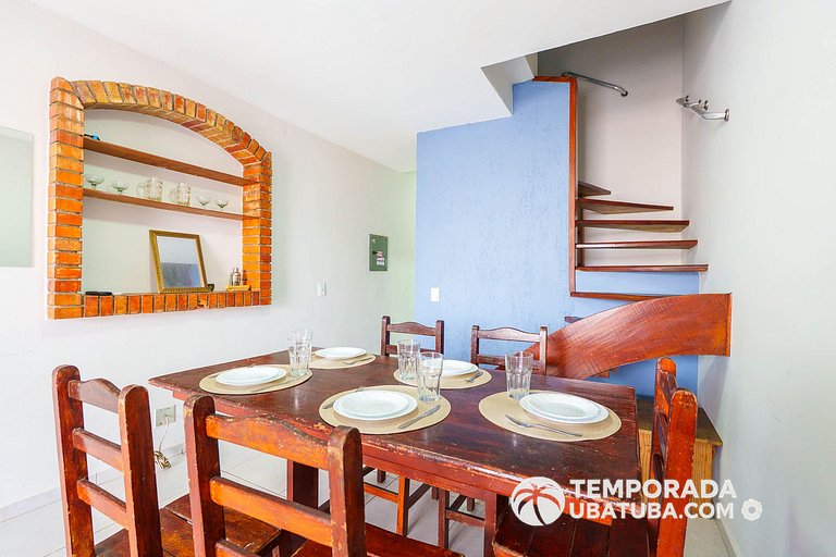 Apto com quintal - Pet Friendly - Frente mar